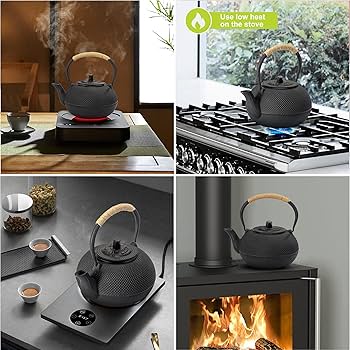Amazon.com | suyika Japanese Tetsubin Cast Iron Teapot Tea